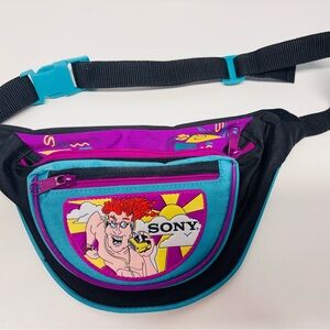 VINTAGE 90s SONY WALKMAN Color Block Fanny Pack - RARE